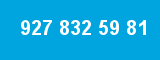 927 832 59 81 927 832 59 81